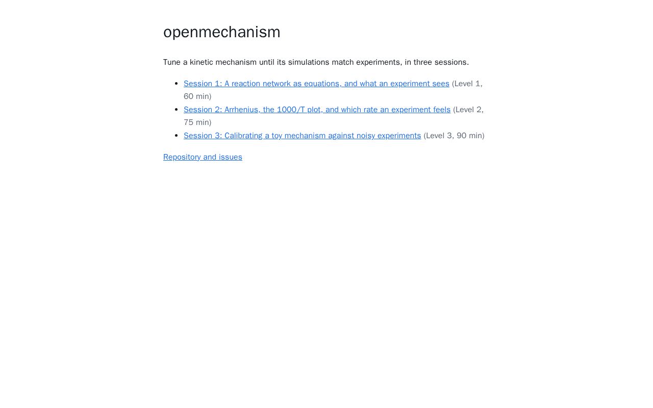 Preview of Openmechanism