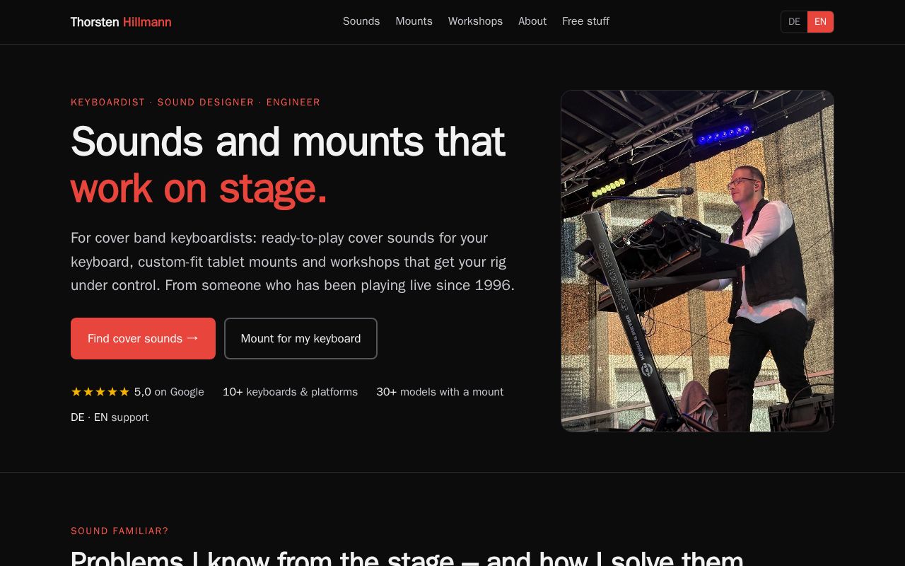 Preview of Thorsten Hillmann Web