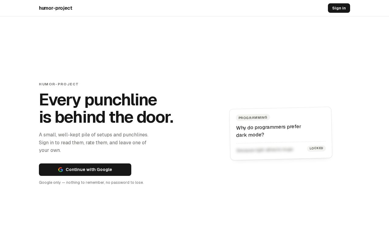 Preview of Humor Project
