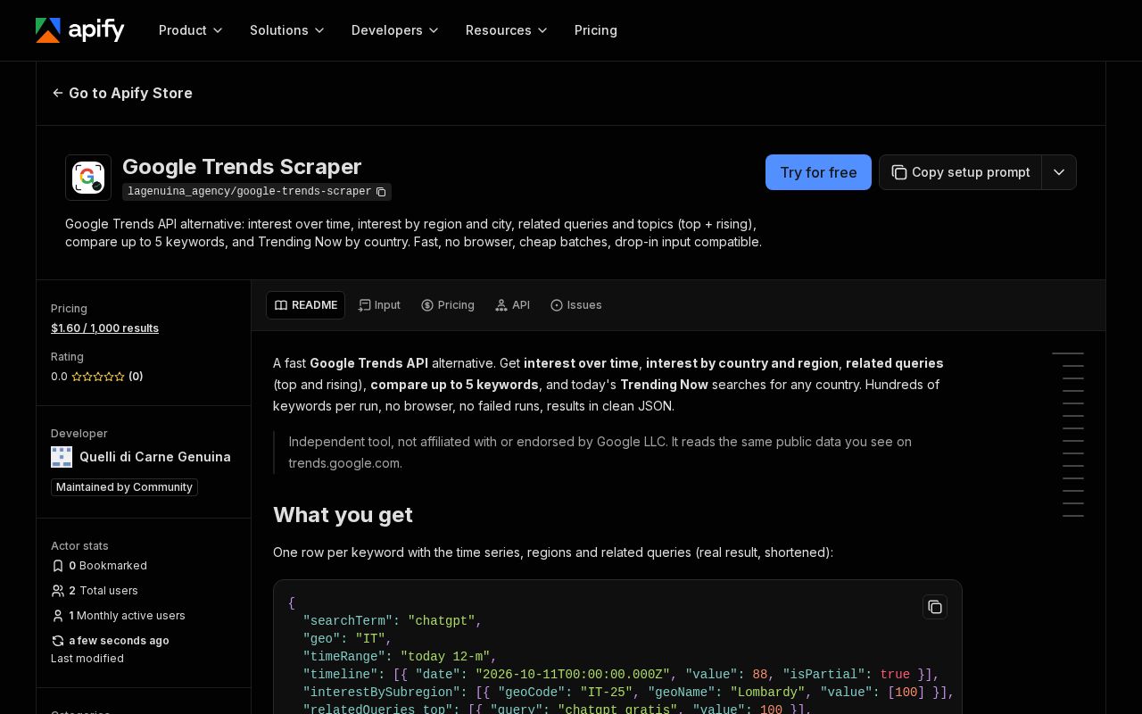Preview of Google Trends Api Python