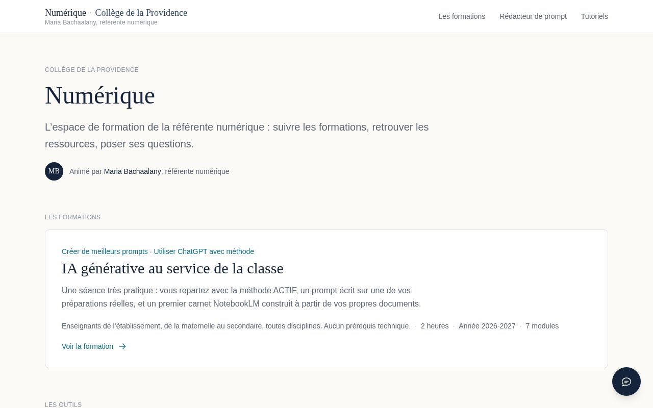 Preview of Numerique Maria