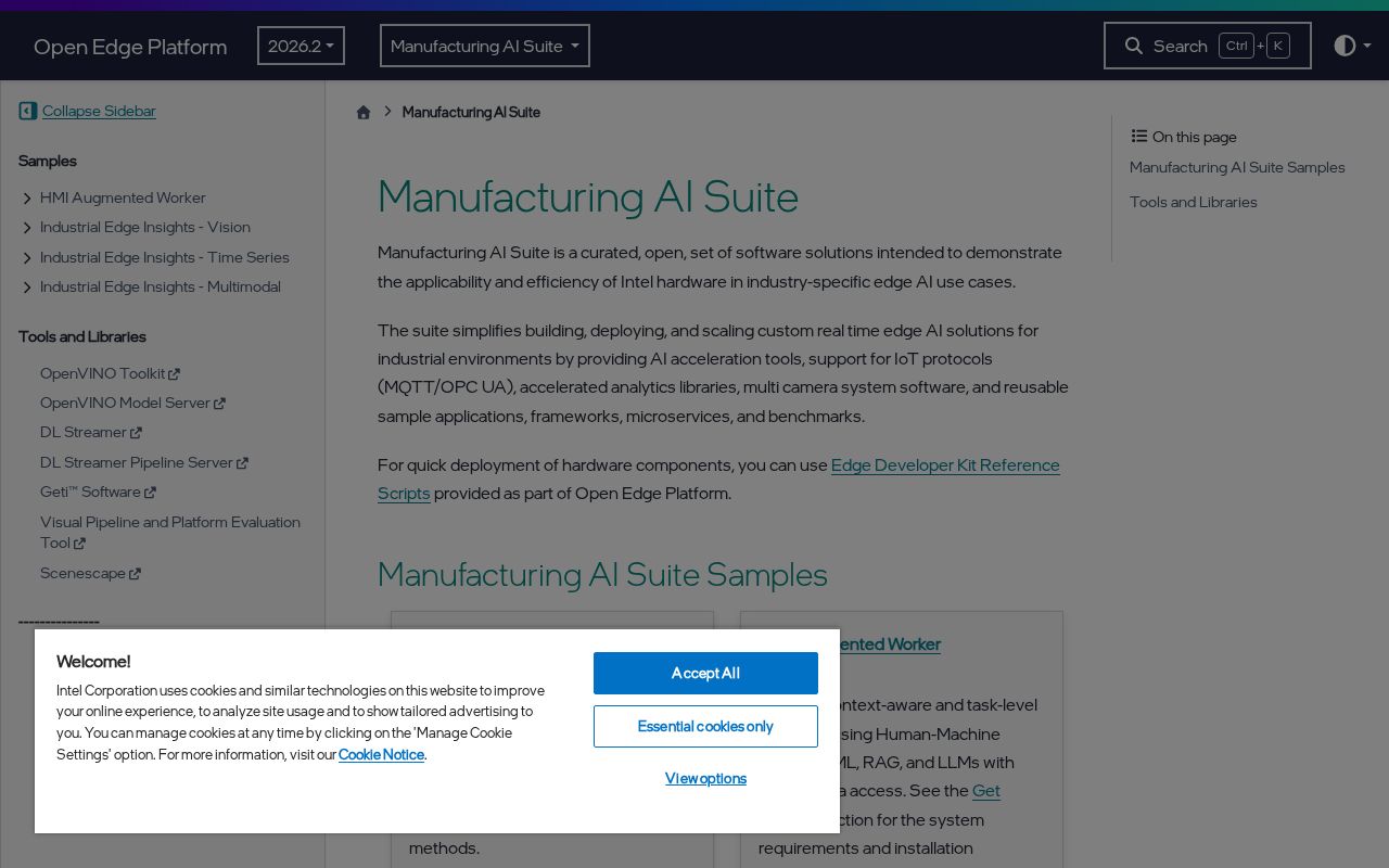 Preview of Manufacturing Ai Suite