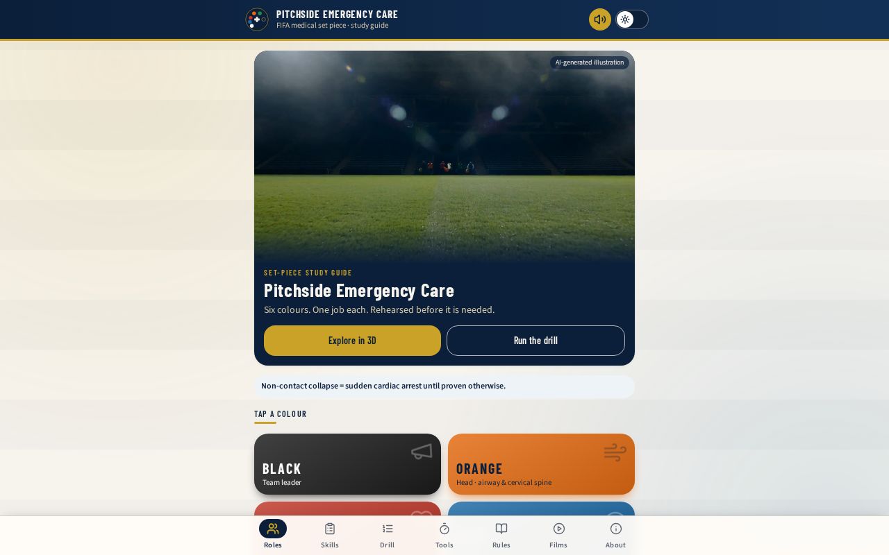 Preview of PITCHSIDE EMERGENCY CARE APP