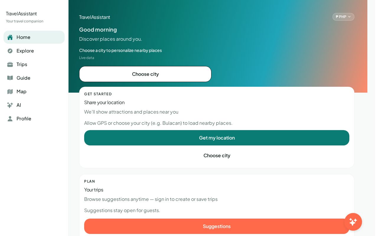 Preview of TravelAssisstant