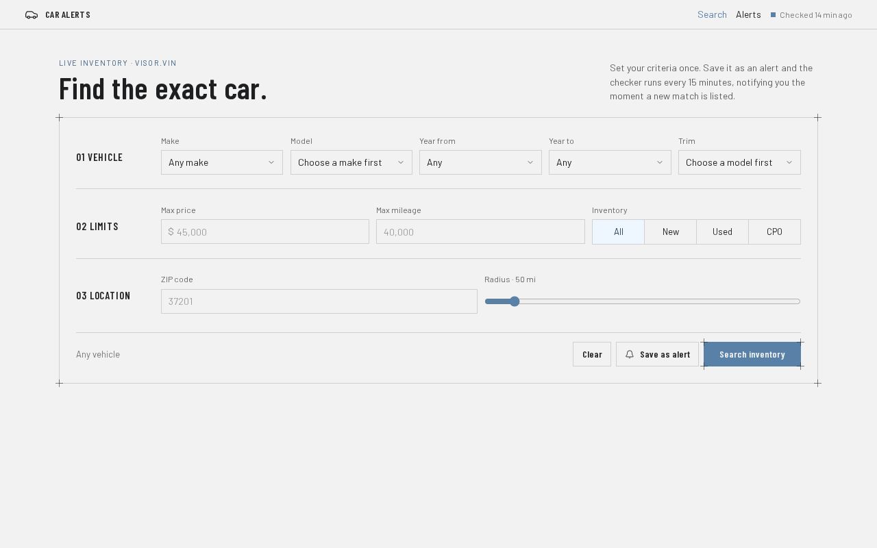 Preview of Car Alerts