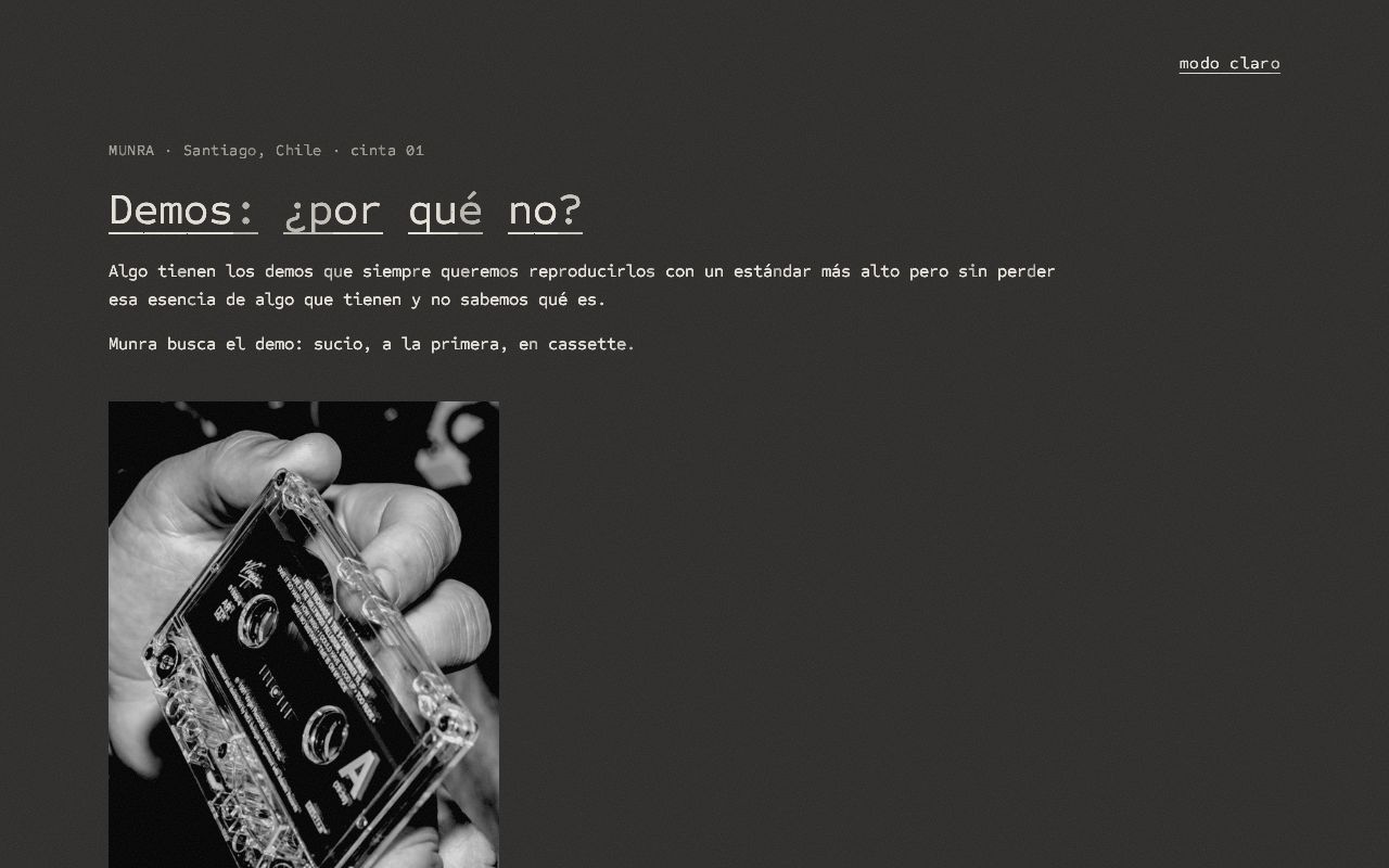 Preview of Demos: ¿por qué no?