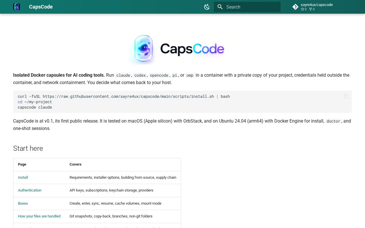 Preview of CapsCode