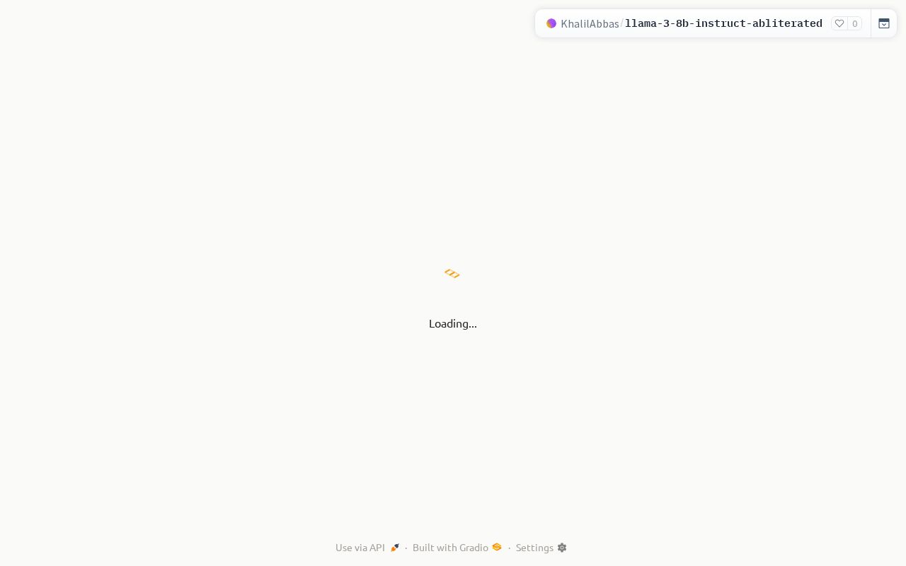 Preview of Meta Llama 3 8B Instruct Abliterated