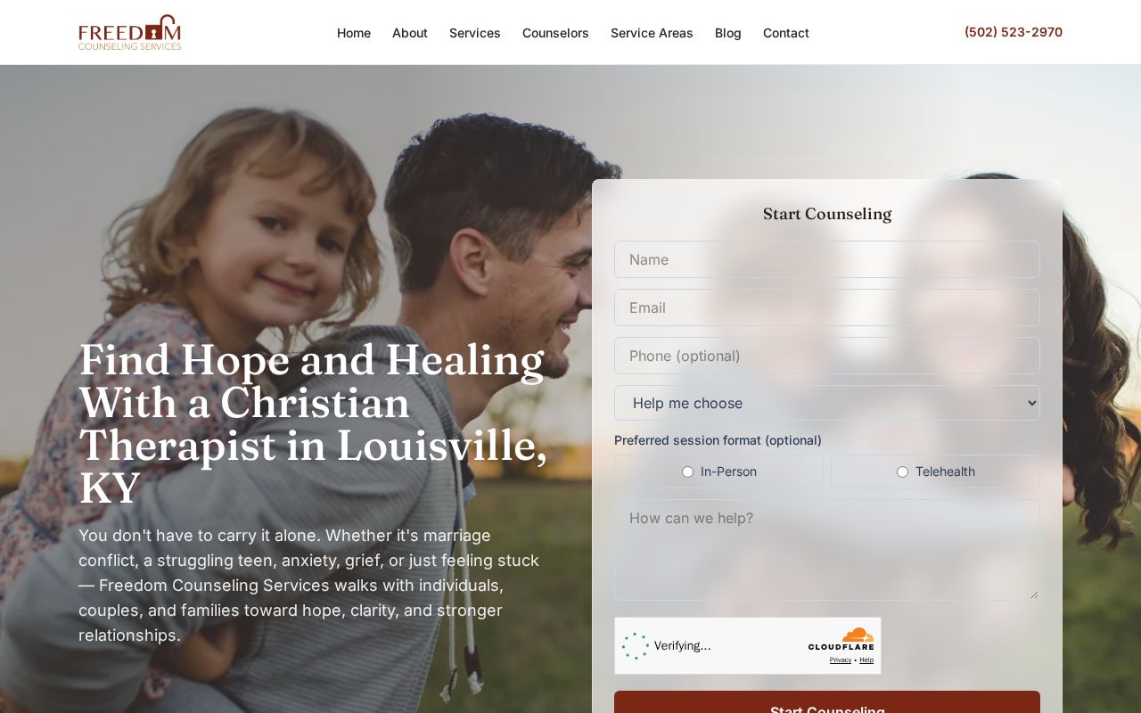 Preview of Freedom Counseling Services Site