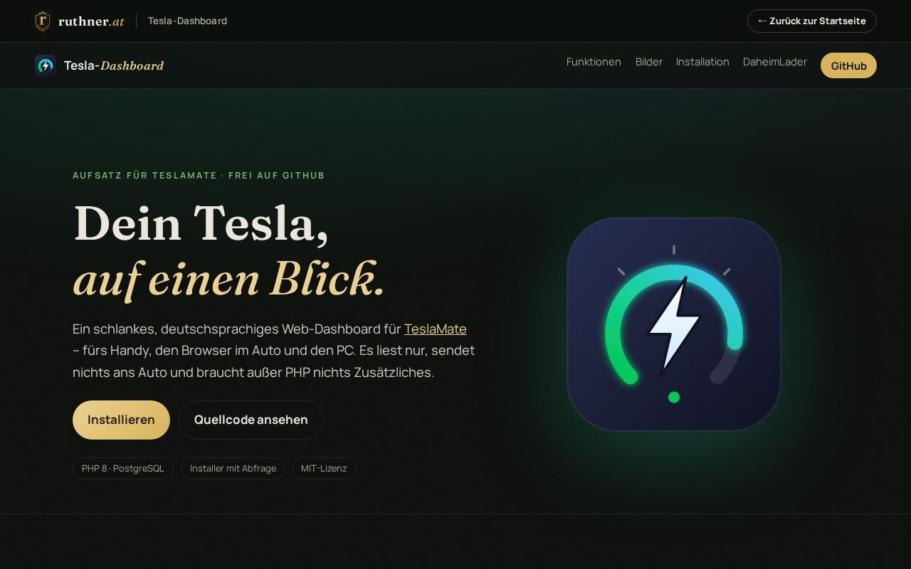 Preview of Tesla Dashboard
