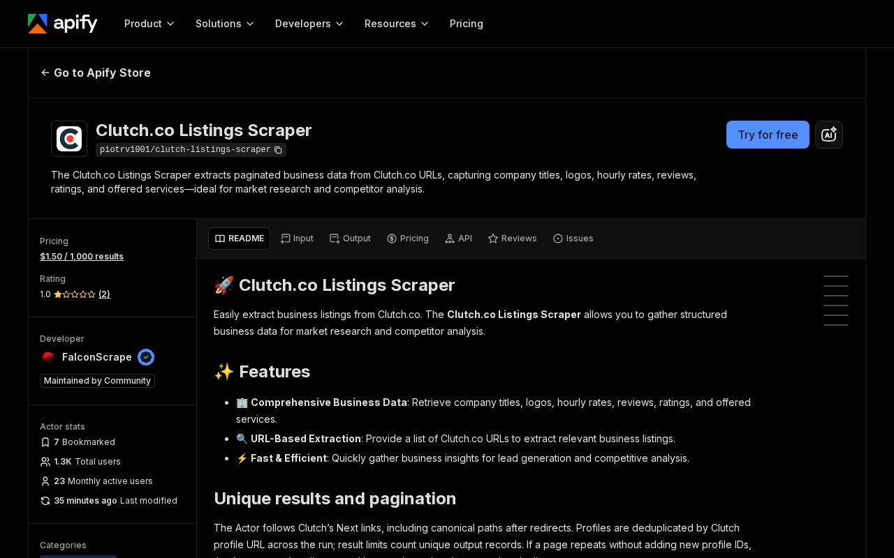 Preview of Clutch Lead Generation Pipeline
