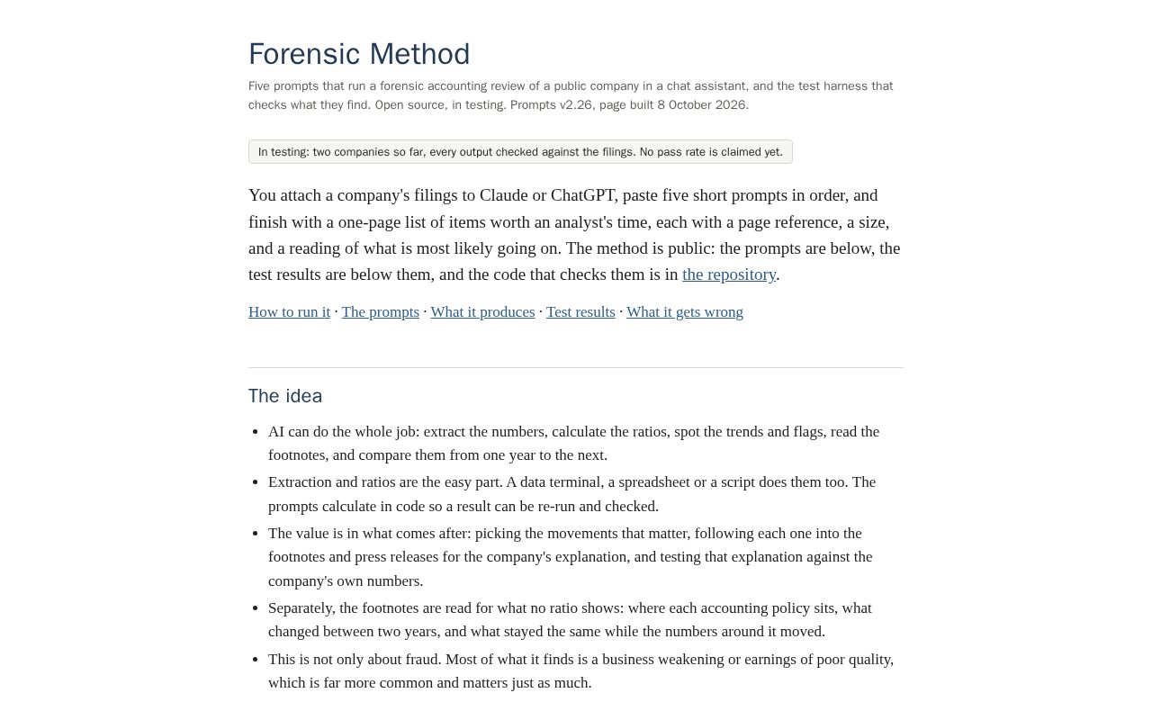 Preview of Forensic Method