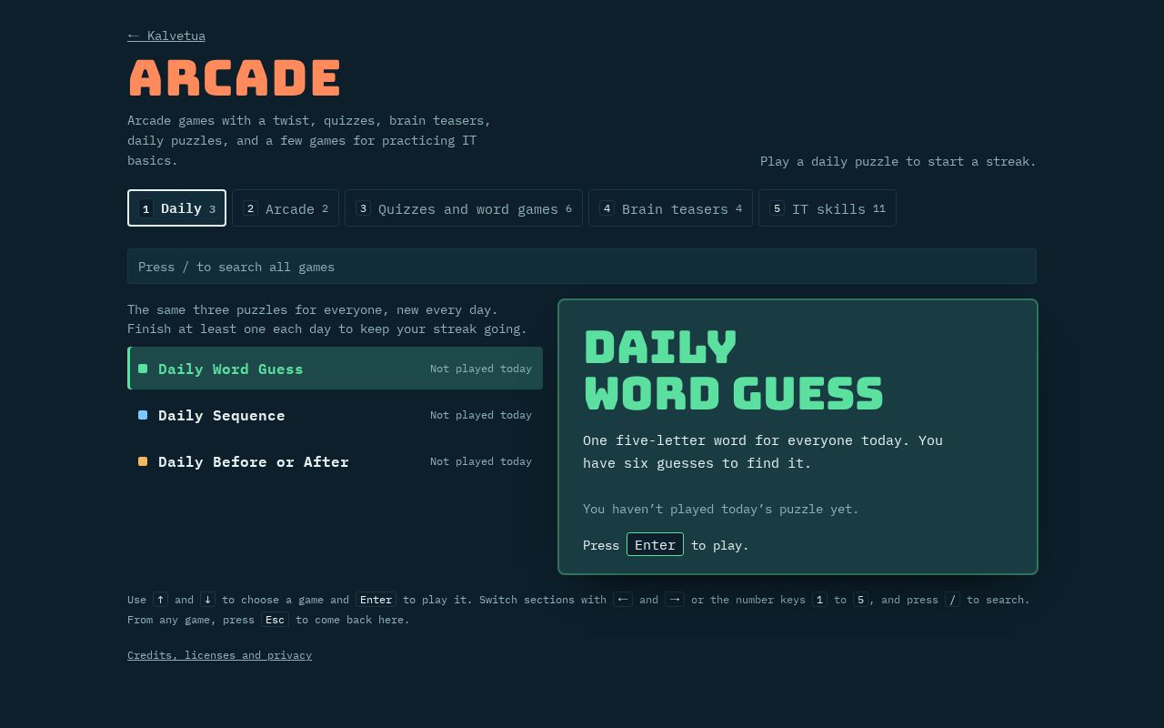 Preview of Arcade