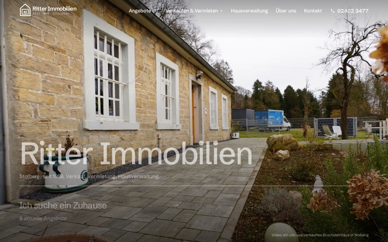 Preview of Ritter Immobilien Website
