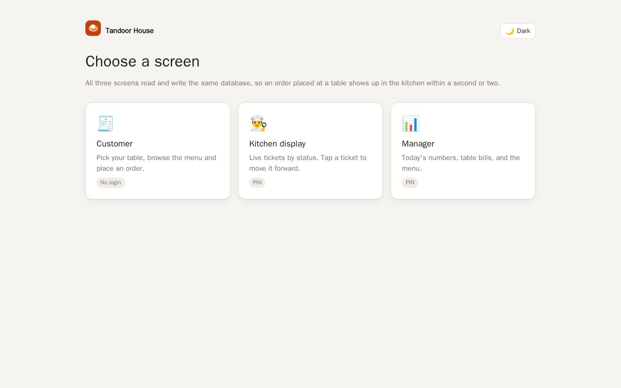 Preview of Restaurant Ordering And Kitchen Display