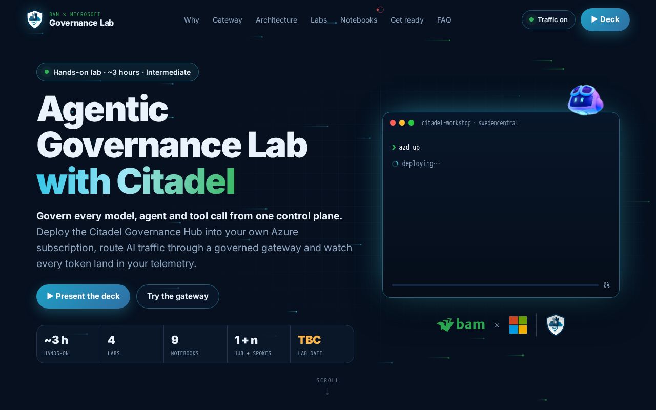Preview of Agentic Governance Lab with Citadel
