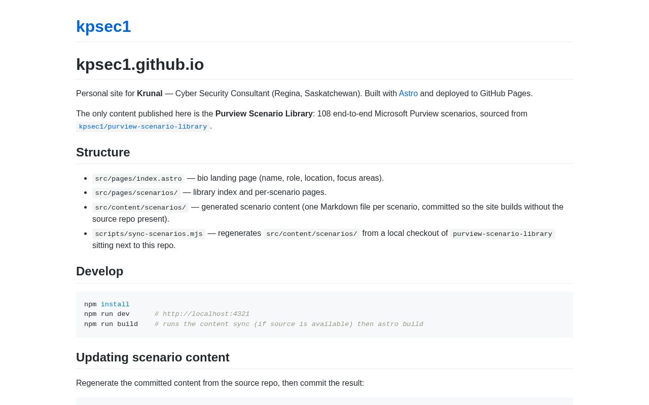 Preview of Kpsec1 Github Io