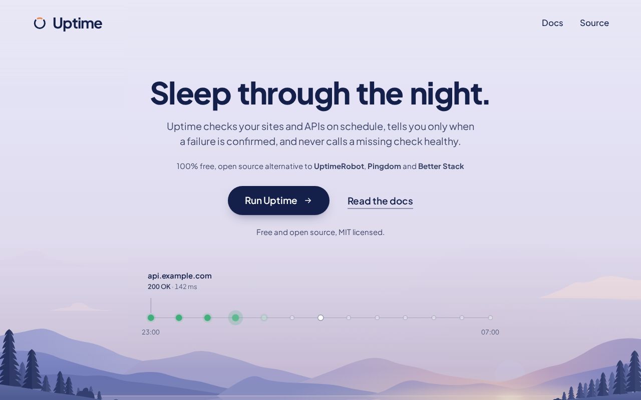 Preview of Run Uptime