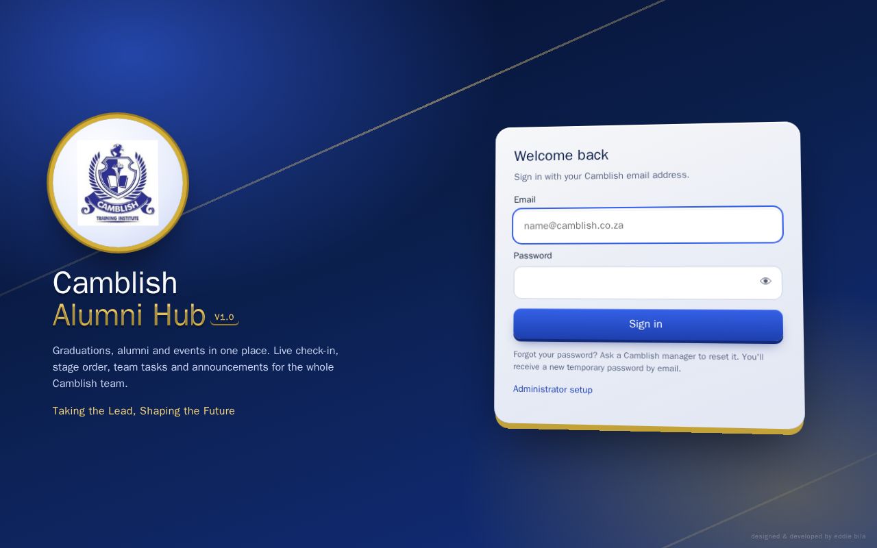 Preview of Camblish Alumni Hub