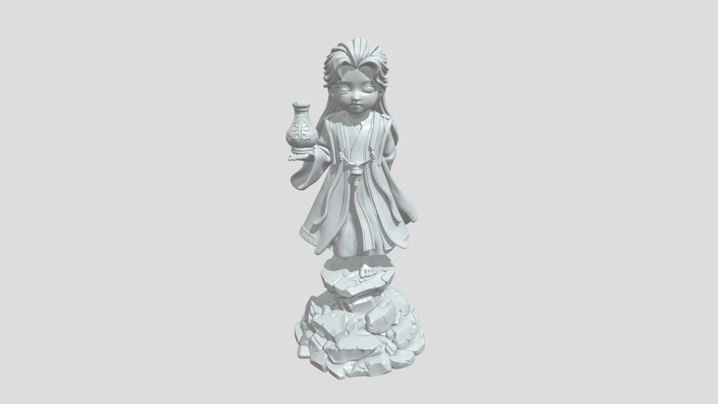 Preview of Figure of a child with green flask on hand