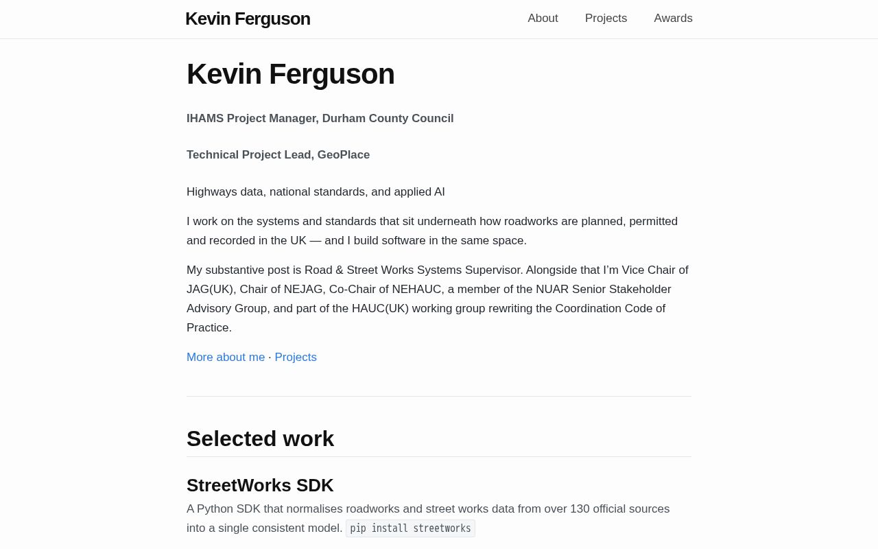 Preview of Kfergusonuk Github Io