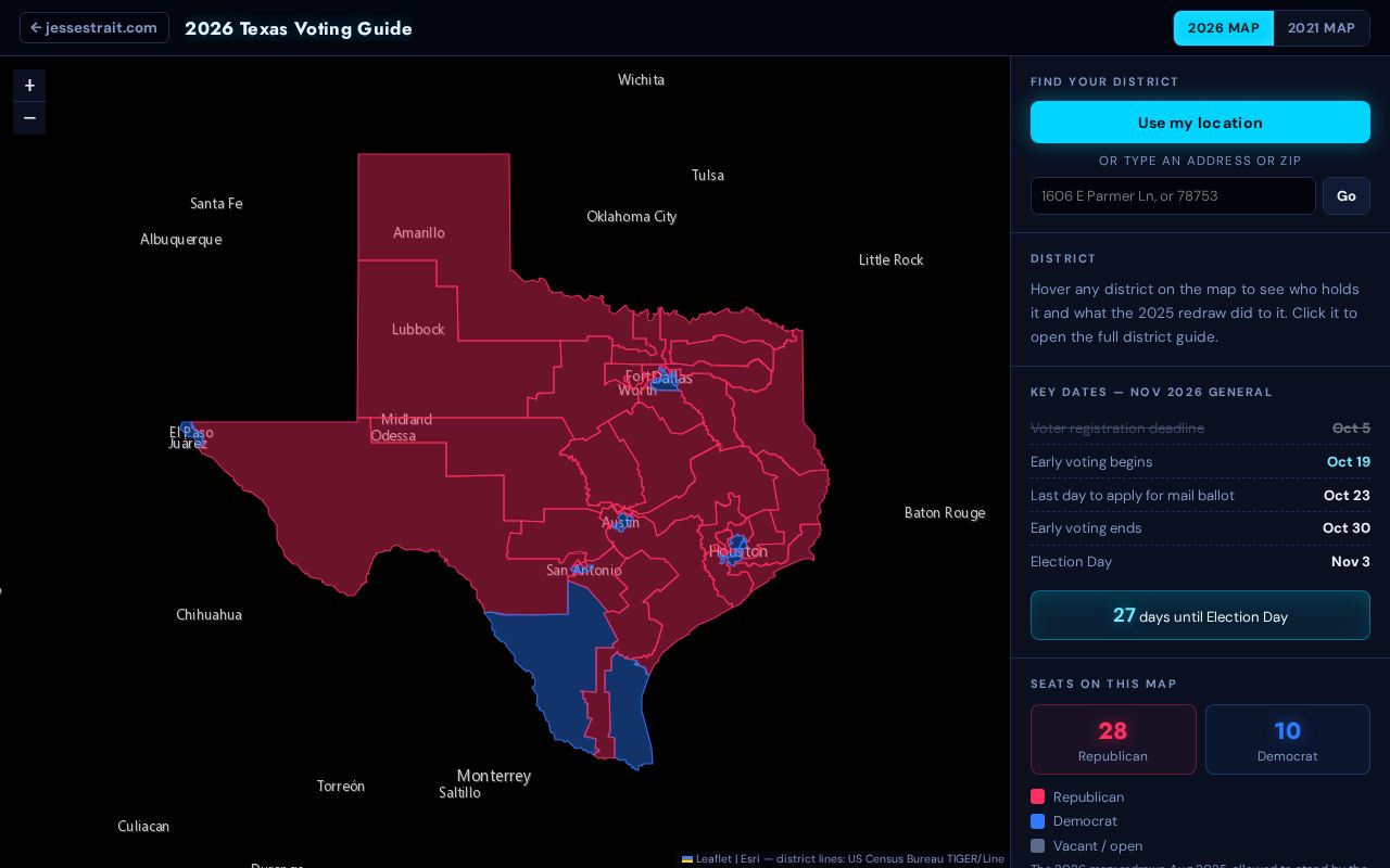 Preview of Tx Districts
