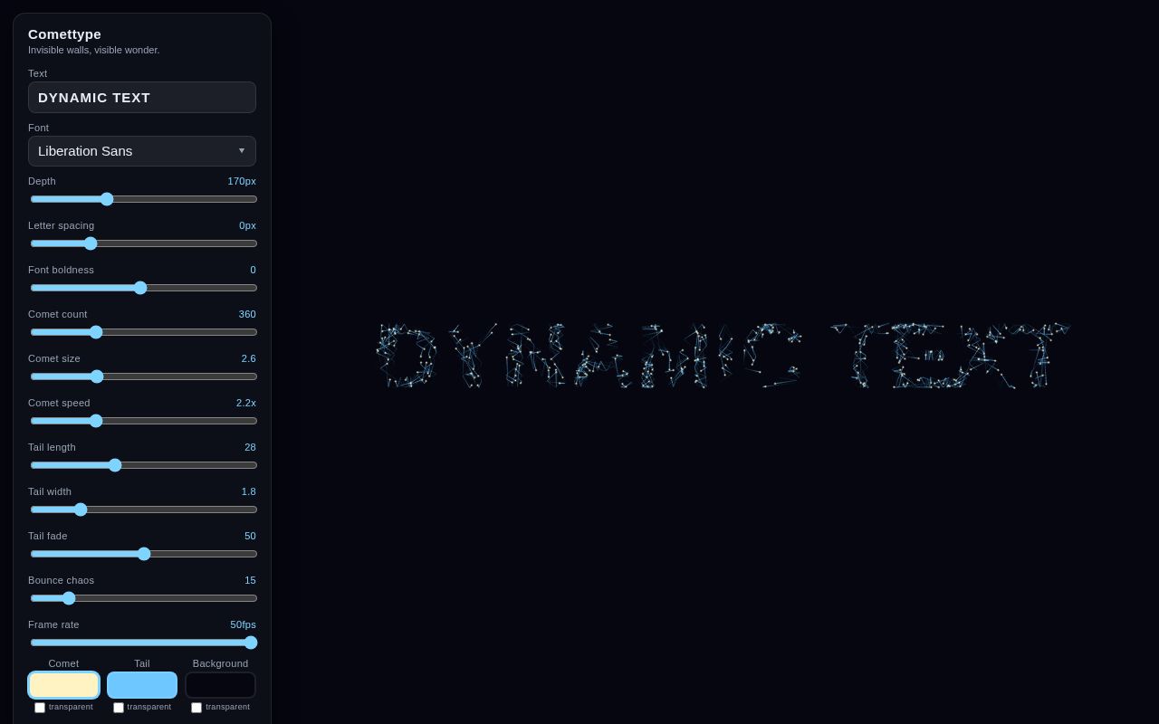 Preview of Comettype
