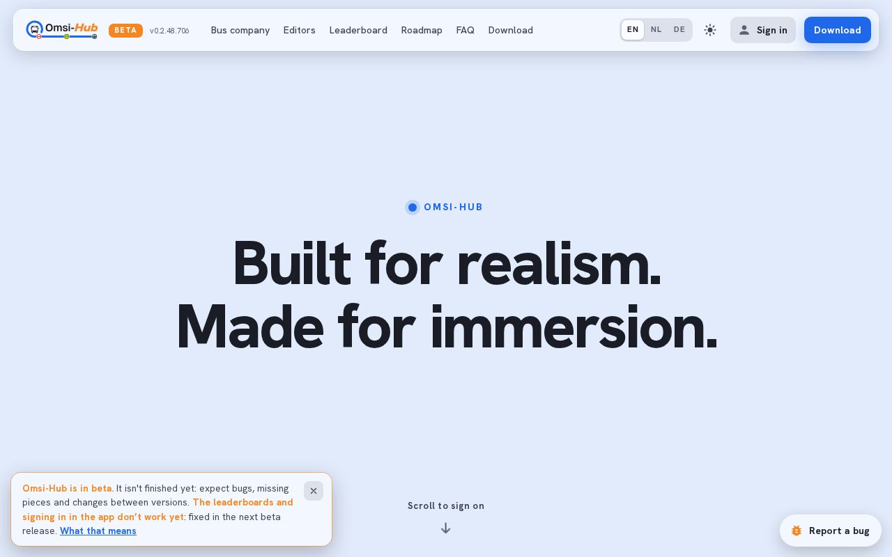 Preview of Omsi Hub Addon