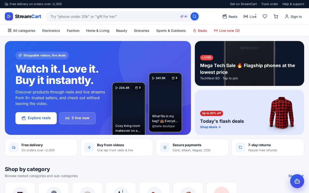 Preview of Multi Vendor Ecommerce