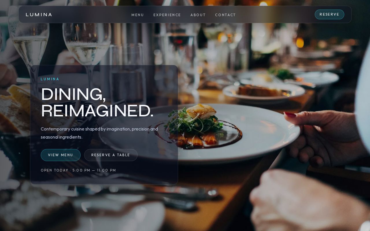 Preview of Lummina Website