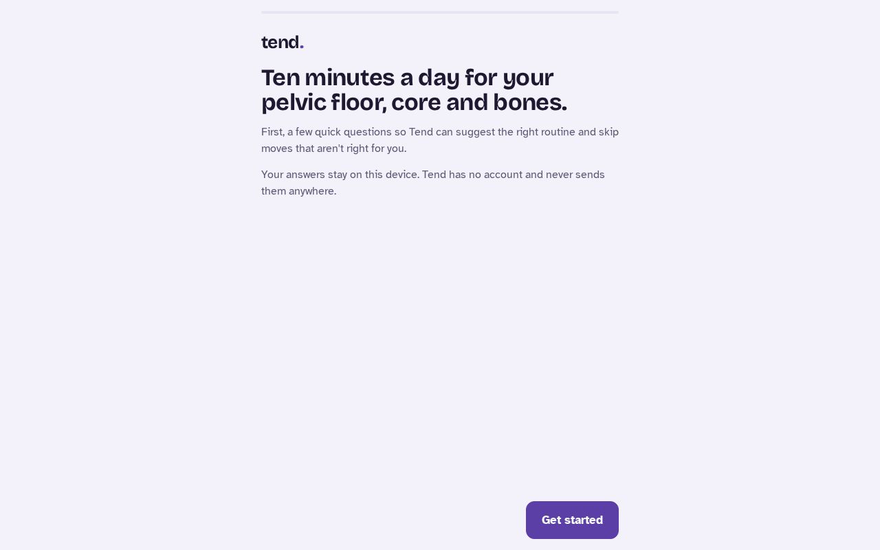 Preview of Tend