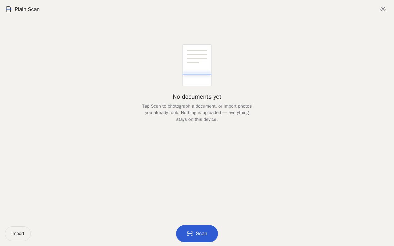 Preview of Plain Scan