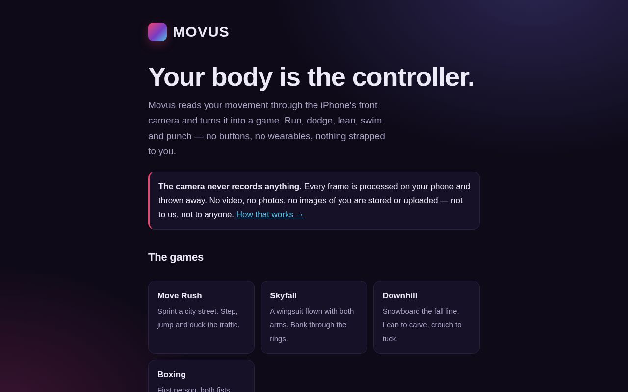 Preview of Movusgames Site