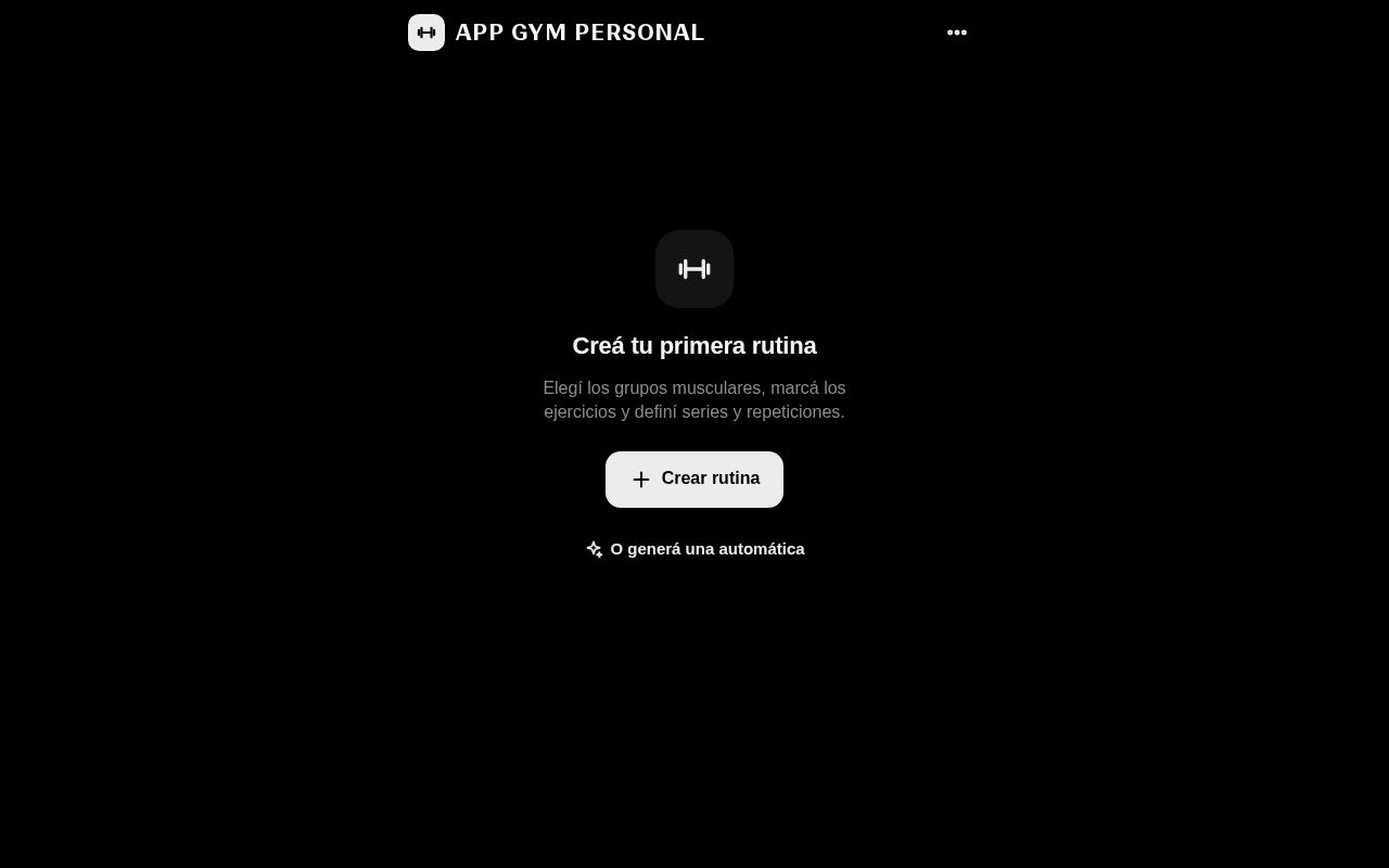 Preview of AppGymPersonal