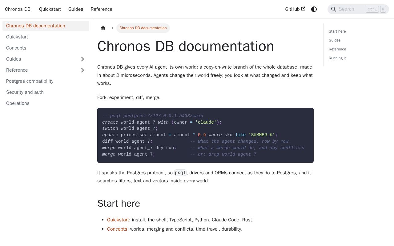 Preview of Chronosdb