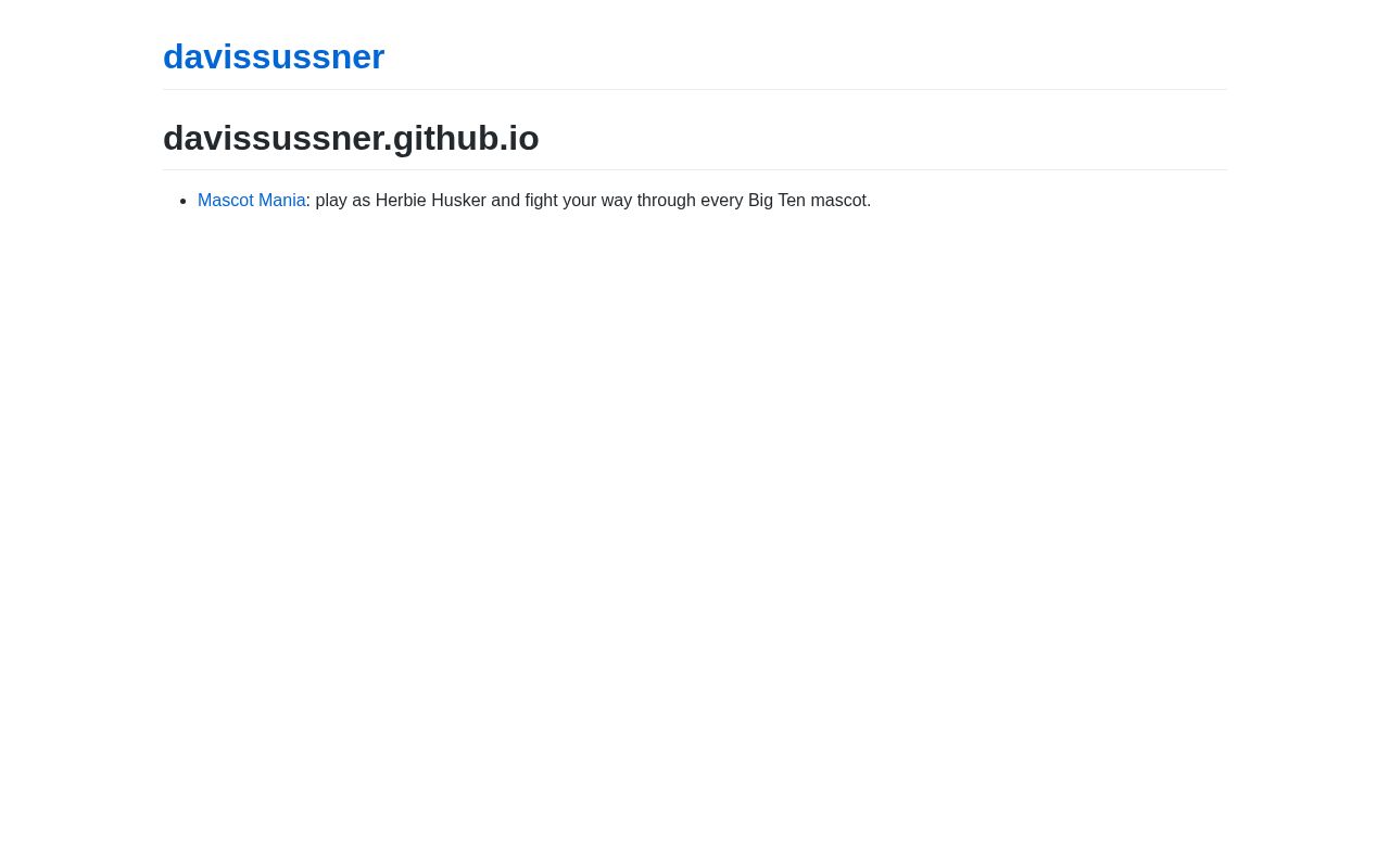 Preview of Davissussner Github Io