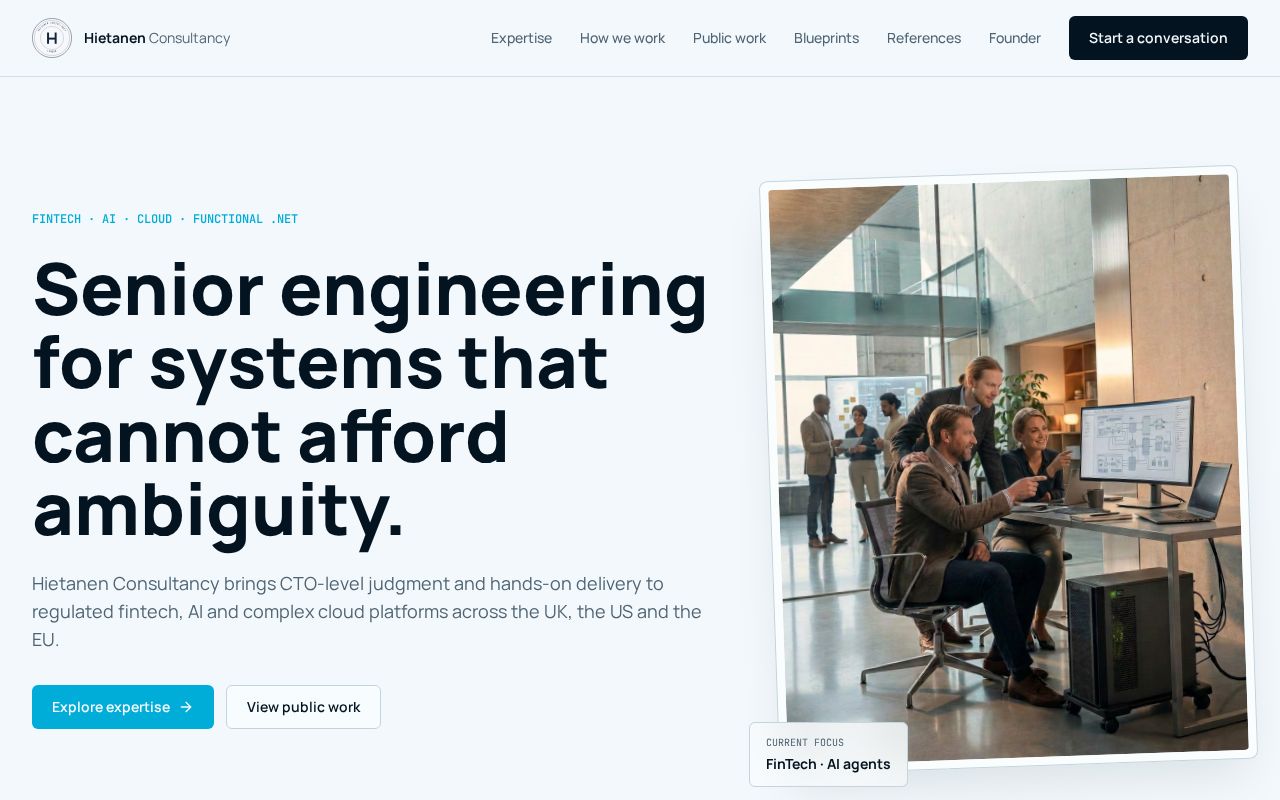 Preview of Hietanen Consultancy Github Io