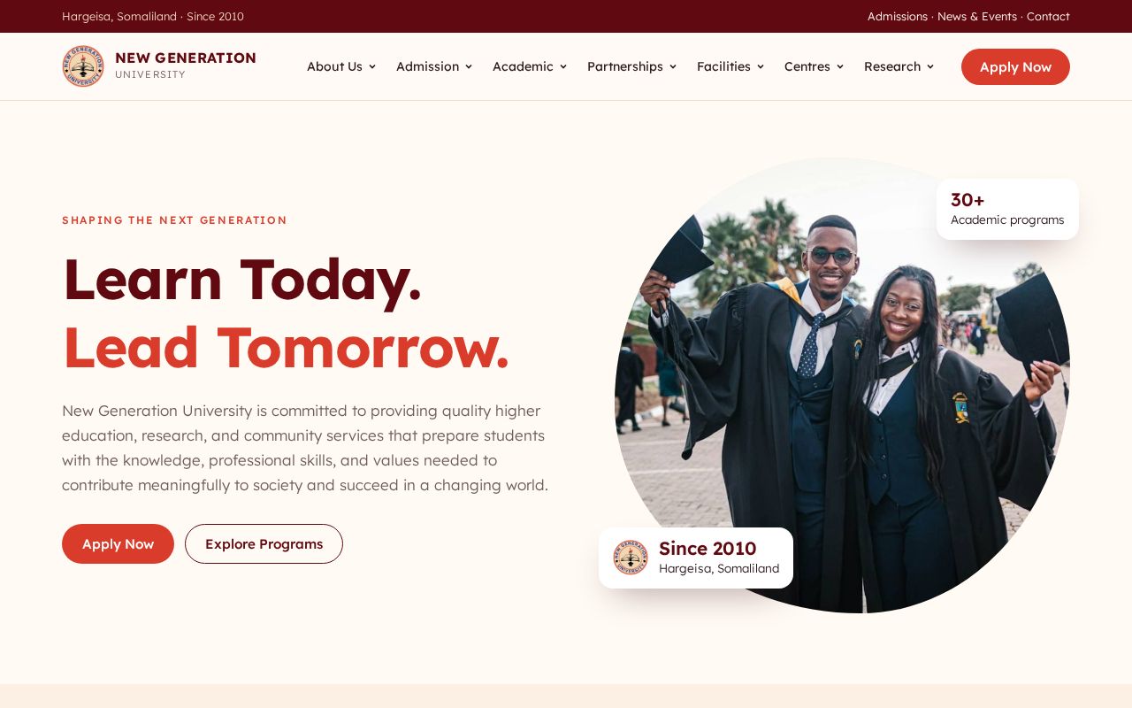 Preview of Ngu Website