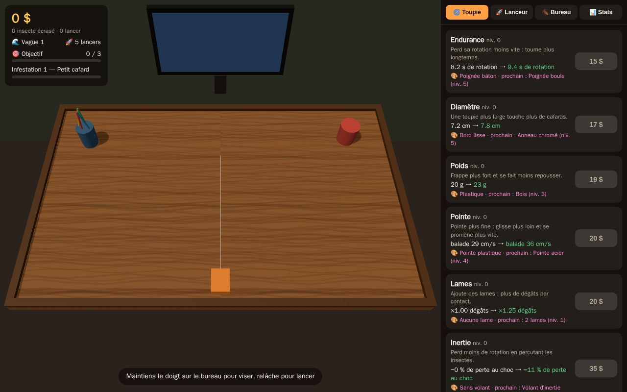 Preview of Toupie Cafards