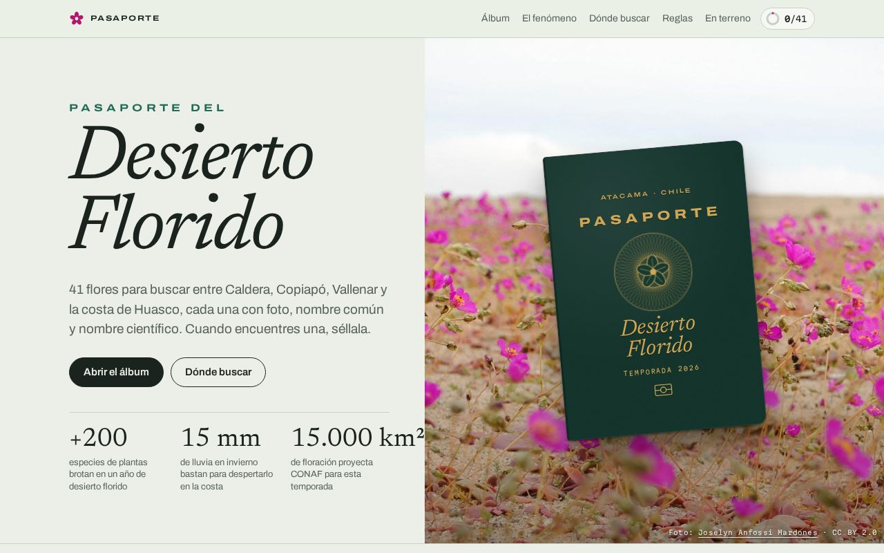 Preview of Pasaporte Desierto Florido