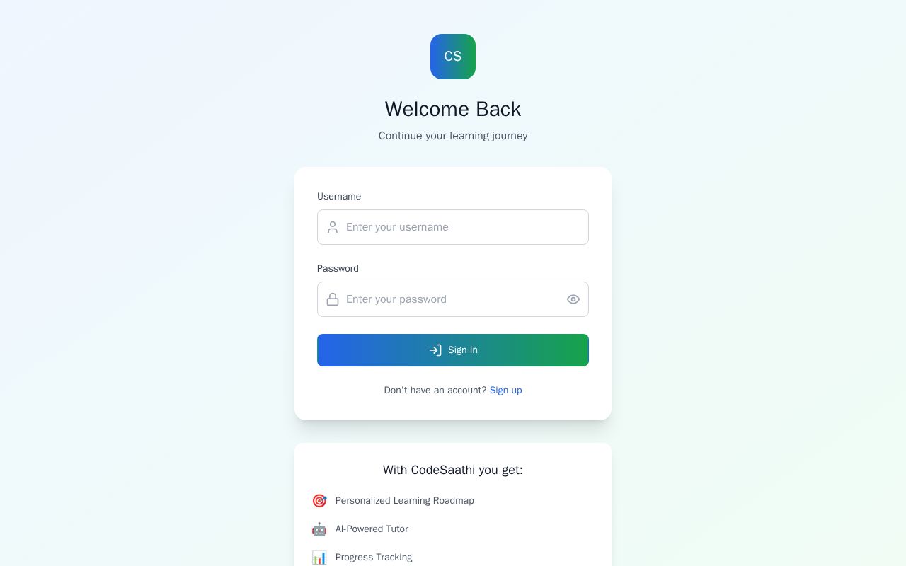Preview of codeSaathi