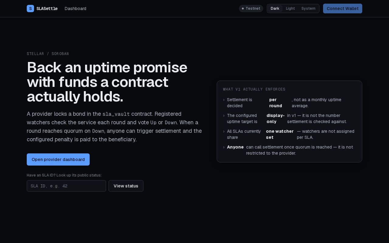 Preview of SLASettle
