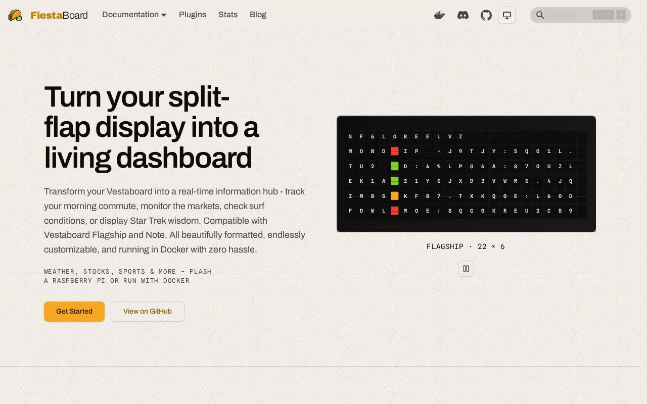 Preview of Fiestaboard Plugin Mastodon Stats
