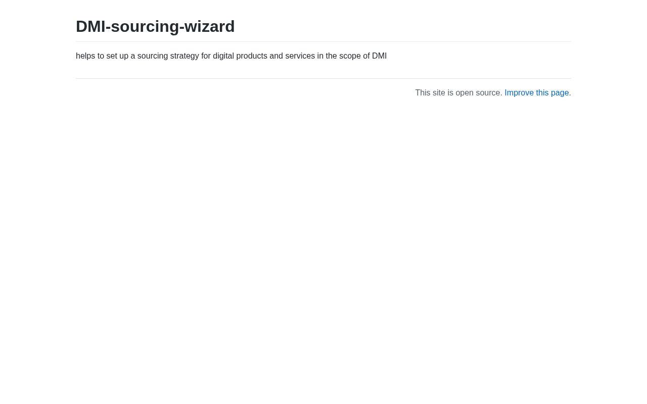 Preview of DMI-sourcing-wizard