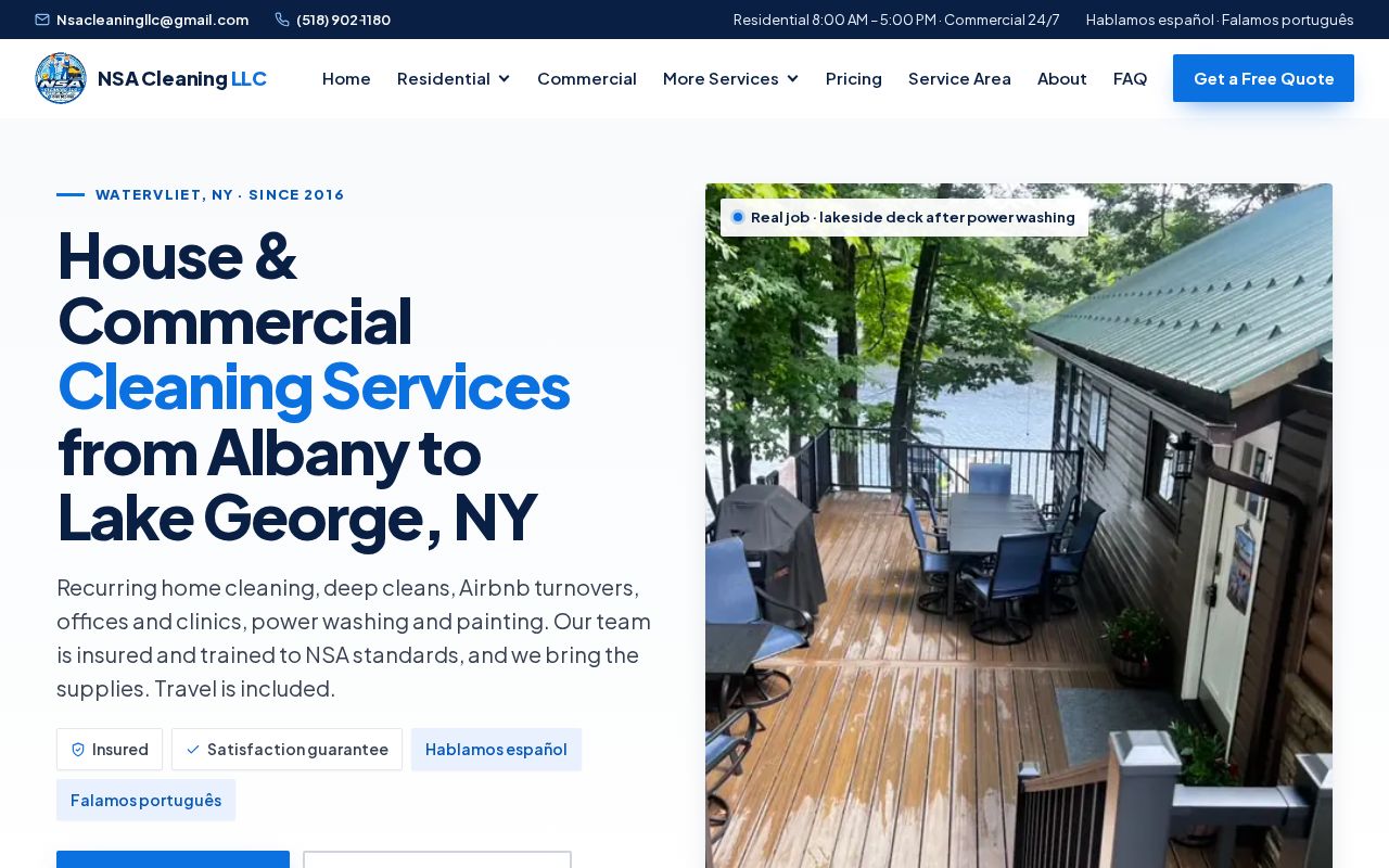 Preview of Nsa Cleaning Site
