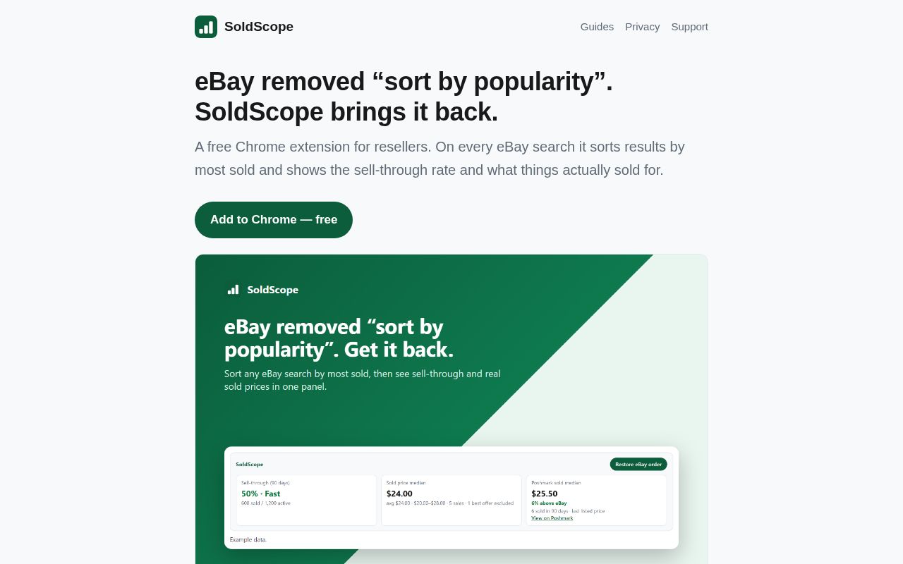 Preview of SoldScope