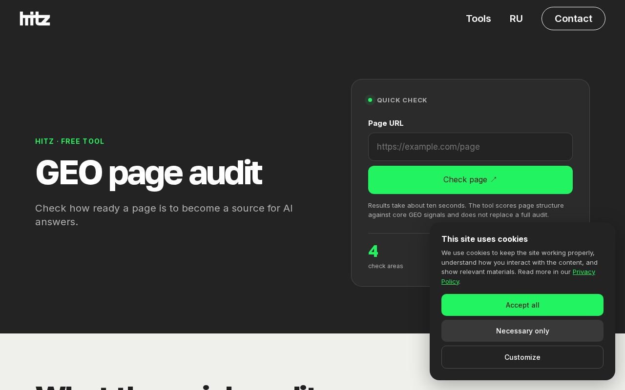 Preview of Geo Audit