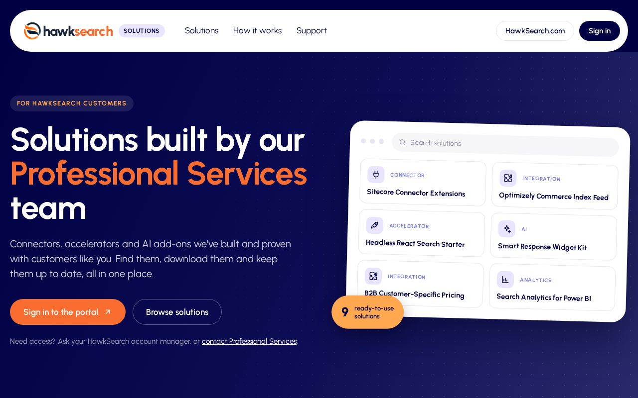 Preview of Hawksearch Solutions