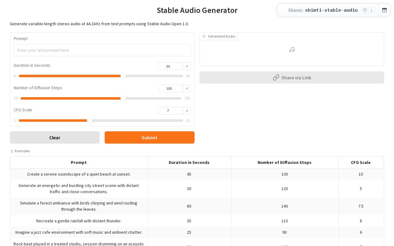 Preview of Stable Audio Open Zero
