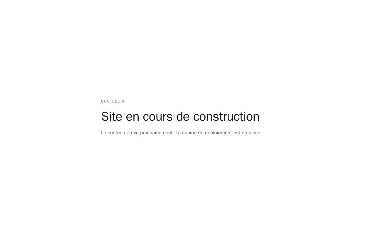 Preview of Site web quoted